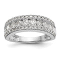14K White Gold 1.5 carat Complete Diamond Band, 1.53 ct, Size 7, 4.97 g - ID5S9RM3259B-150-WAA8L7