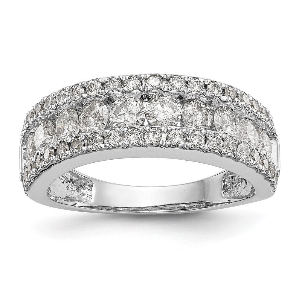 14K White Gold 1.5 carat Complete Diamond Band, 1.53 ct, Size 7, 4.97 g - ID5S9RM3259B-150-WAA8L7