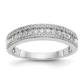 14K White Gold 1/2 carat Complete Diamond Band, 0.462 ct, Size 7, 2.7 g - ID5S9RM3260B-046-WAA8L7