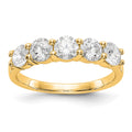 14K Yellow Gold 5-Stone Diamond Band, 1.325 ct, Size 7, 2.61 g - ID5S9RM3284B-133-YVS8L7