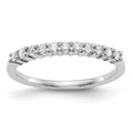 Platinum 11-Stone 1/5 carat Round Diamond Complete Wedding Band, 0.22 ct, Size 7, 2.68 g - ID5S9RM3332B-022-PLAA8L7