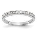 14K White Gold Diamond Band, 0.201 ct, Size 7, 1.96 g - ID5S9RM3352B-020-WAA8L7