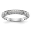 14K White Gold 1/4 carat Diamond Complete Wedding Band, 0.25 ct, Size 7, 2.76 g - ID5S9RM3357B-025-WAA8L7