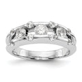 14K White Gold Diamond Band, 0.99 ct, Size 7, 4.17 g