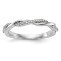 Platinum Diamond Band, 0.115 ct, Size 7