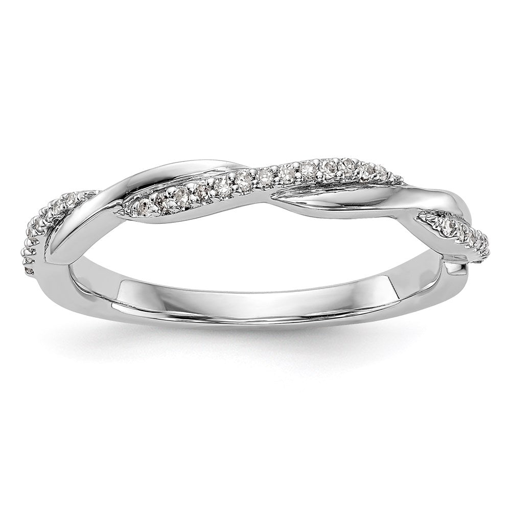 Platinum Diamond Band, 0.115 ct, Size 7