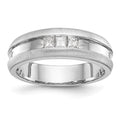 14K White Gold 1/3 carat Diamond Complete Men's Channel Band, 0.3 ct, Size 10, 5.66 g - ID5S9RM3498B-033-WAA8L7