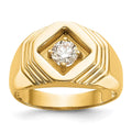 14K 1/2 carat Diamond Complete Men's Ring, 0.5 ct, Size 10, 5.07 g - ID5S9RM3503B-050-YAA8L7