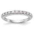 14k White Gold 1/3 carat Diamond Complete Wedding Band, 0.36 ct, Size 7, 1.76 g - ID5S9RM3528B-033-WAA8L7