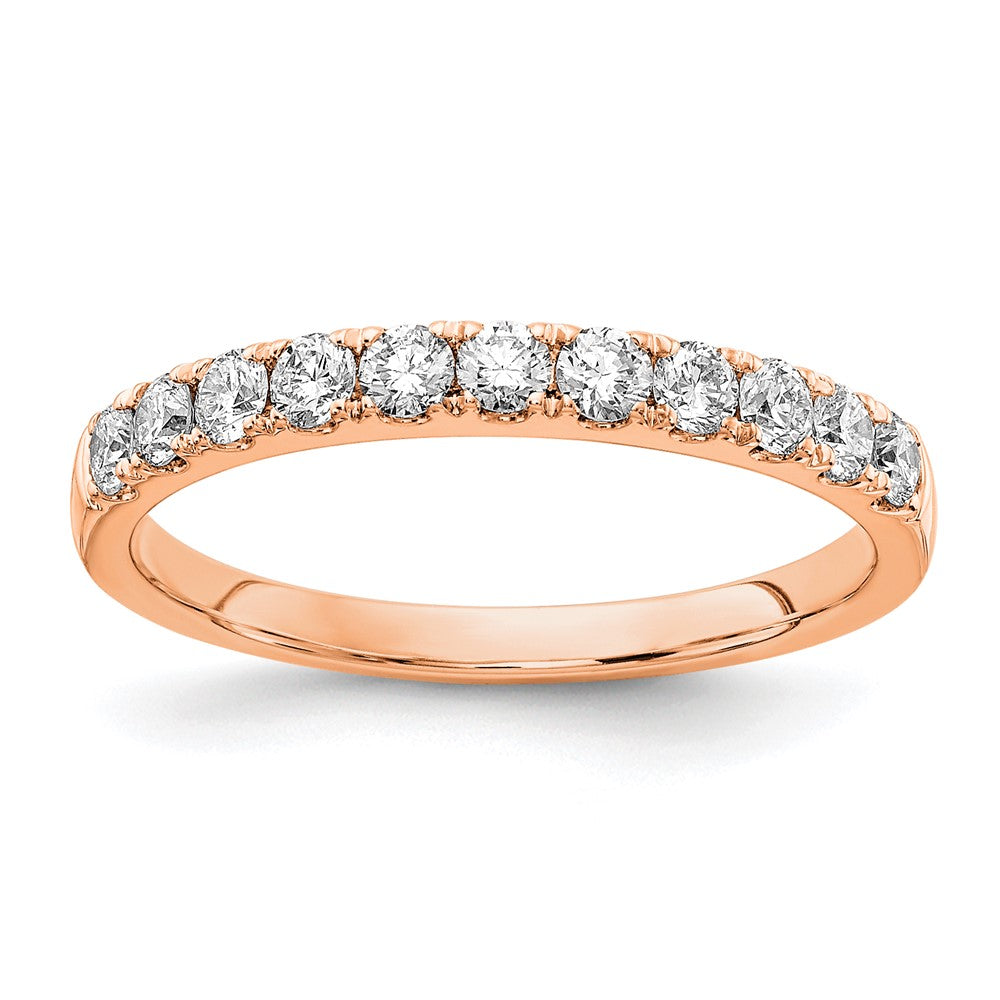 14kr TRUE ORIGIN Lab Grown Diamond VS+ F+ 1/2ct Wedding Band, 0.503 ct, Size 7, 2.25 mm