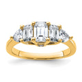 14k 1 5/8ct. G H I True Light Moissanite Engagement Ring, 1.48 ct, Size 7, 2.4 mm