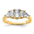 14k 1 3/4ct. G H I True Light Moissanite Engagement Ring, 1.812 ct, Size 7, 2.4 mm