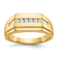 IB Goodman 14k 1/4 carat Diamond 6-stone Mens Ring, 0.246 ct, Size 10