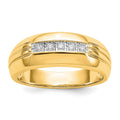 IB Goodman 14k 1/10 carat Diamond 5-stone Mens Ring, 0.1 ct