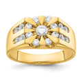 IB Goodman 14k 1 carat AA Diamond Mens Ring, 1.017 ct, Size 10