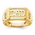 IB Goodman 14k AA Diamond Mens DAD Ring, 0.008 ct, Size 11