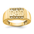 IB Goodman 14k 1/20 carat AA Diamond Mens DAD Ring, 0.042 ct, Size 10