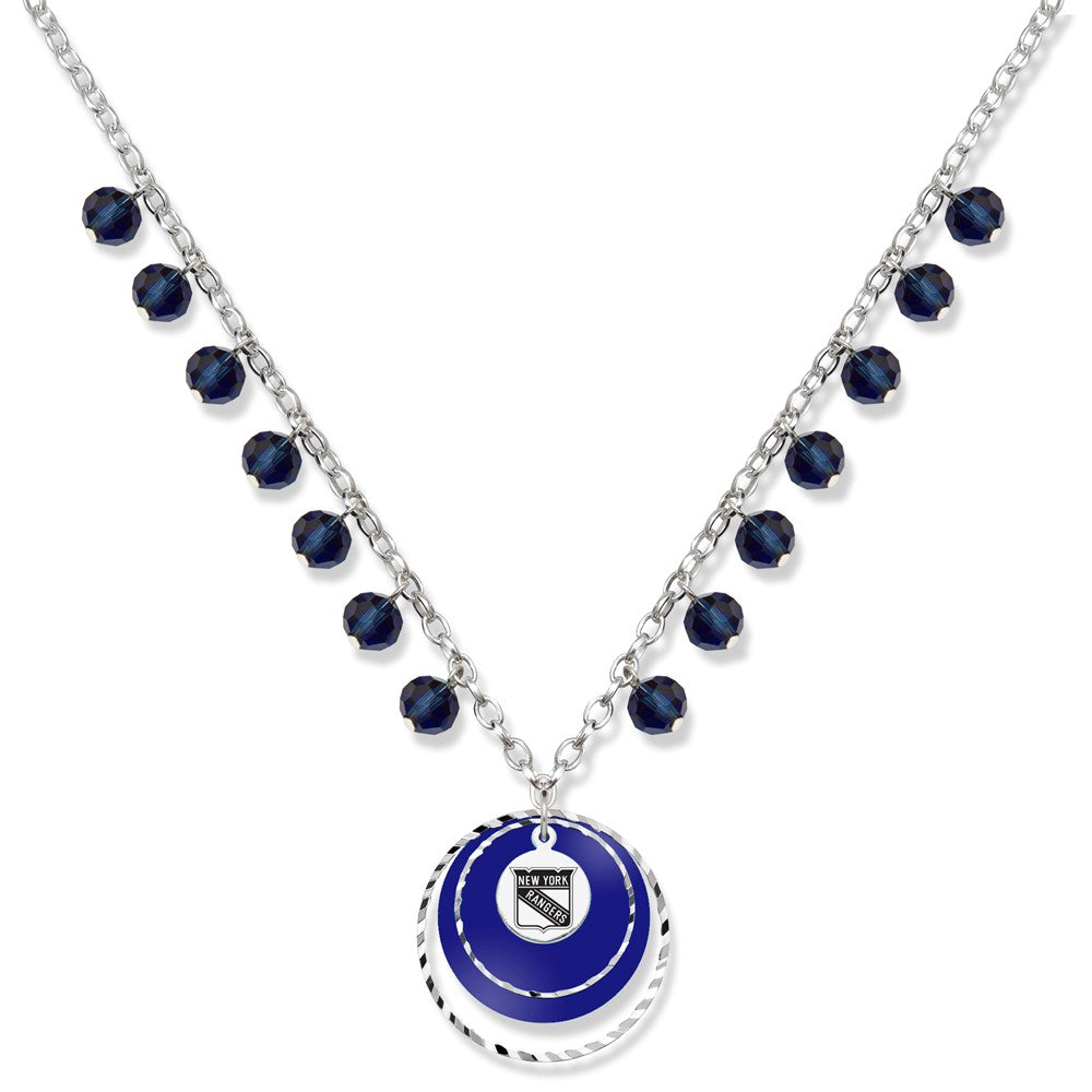 NEW YORK RANGERS GAME DAY NECKLACE, Size 21
