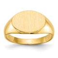 14k 11.0x7.5mm Closed Back Size 3.5 Childs Oval Signet Ring