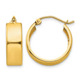 14K 5.5x18mm Polished Hoop Earrings, 13 x 5 mm