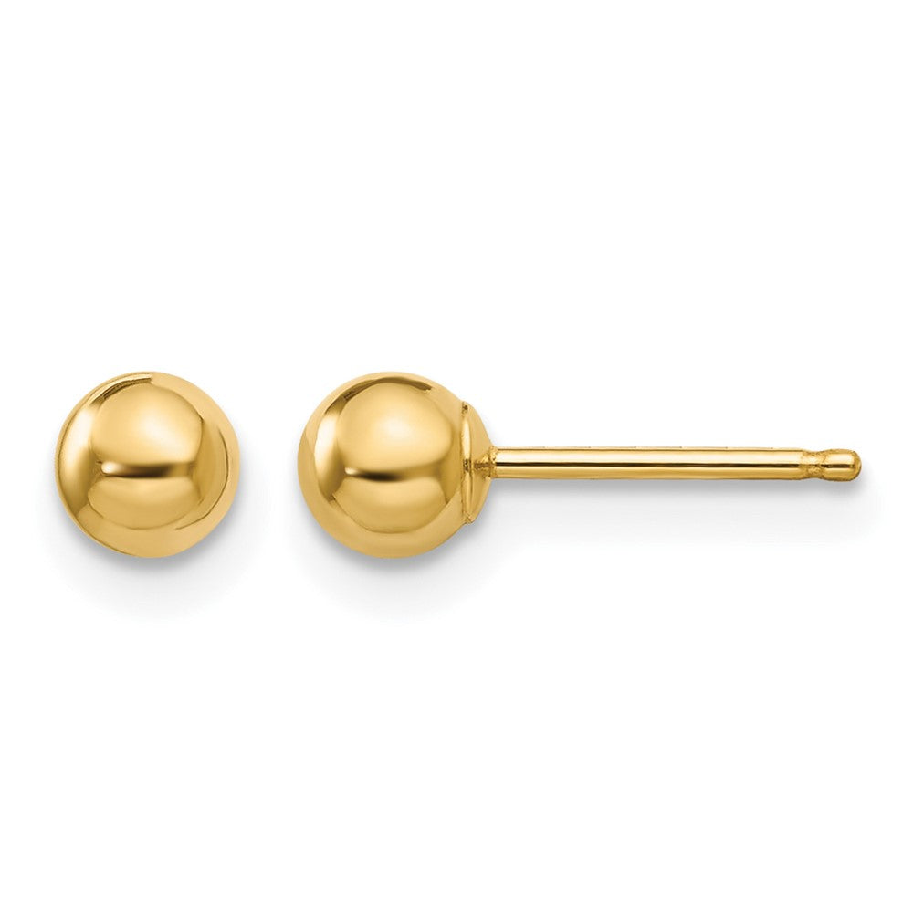 14k Madi K Polished 4mm Ball Post Earrings, 4 x 4 mm