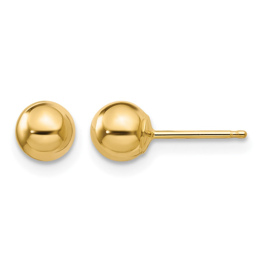 14k Madi K Polished 5mm Ball Post Earrings, 5 x 5 mm