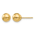 14k Madi K Polished 6mm Ball Post Earrings, 6 x 6 mm