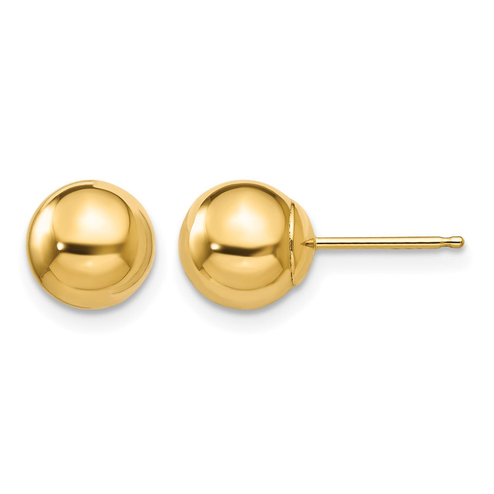 14k Madi K Polished 7mm Ball Post Earrings, 7 x 7 mm