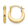 14k Madi K Small 1.6x12mm Hoop Earrings, 12 x 10 mm
