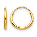 14k Madi K 1.25x9mm Endless Hoop Earrings, 8 x 8 mm