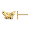 14k Madi K Butterfly Childrens Post Earrings, 12 x 8 mm