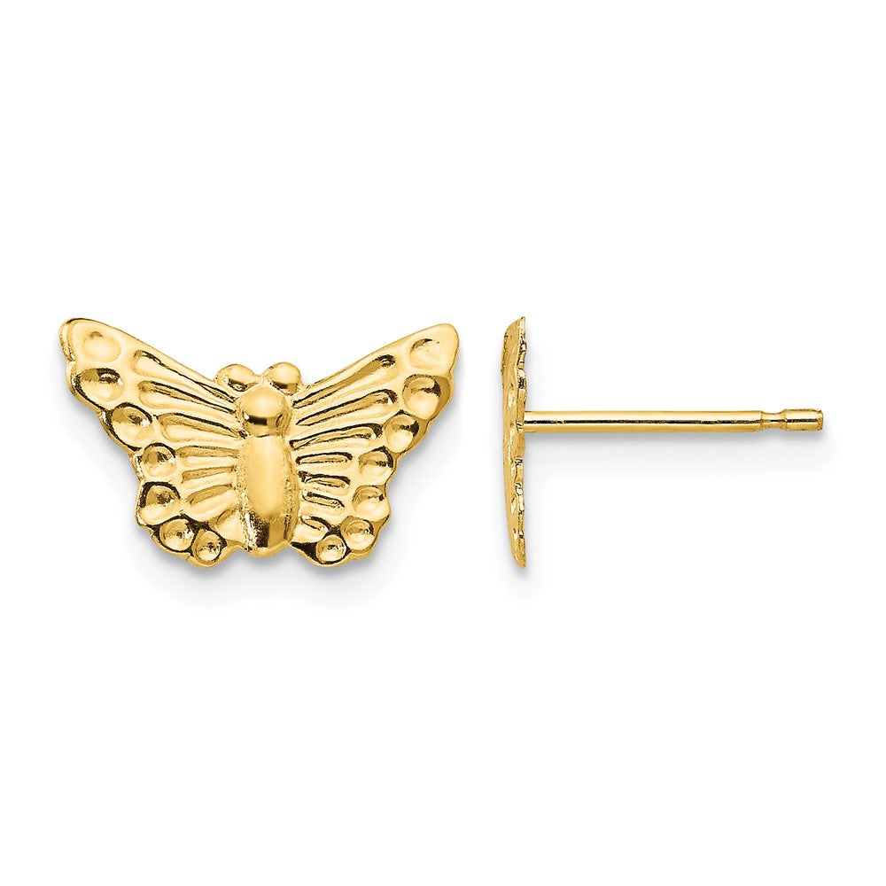 14k Madi K Butterfly Childrens Post Earrings, 12 x 8 mm