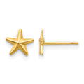 14k Madi K Star Childrens Post Earrings, 8 x 6 mm