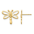 14k Madi K Dragonfly Childrens Post Earrings, 12 x 12 mm
