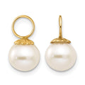 14k Madi K 5mm Freshwater Cultured Pearl Hoop Enhancers, 11 x 5 mm