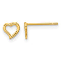 14k Madi K 5.00mm Heart Childrens Post Earrings, 5 x 6 mm
