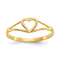 14k Madi K Heart Size 2 Baby / Childrens Ring, 0.4 g