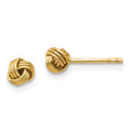 14k Madi K Polished Love Knot Childrens Post Earrings, 4.2 x 4.2 mm