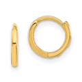 14k Madi K Polished 1.5x9mm Hinged Hoop Earrings, 9.5 x 10 mm