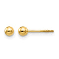 14k Madi K Polished 3mm Ball Screwback Post Earrings, 3 x 3 mm