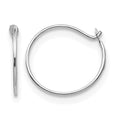 14k White Gold Madi K Small 1x9mm Endless Hoop Earrings, 9 x 9 mm