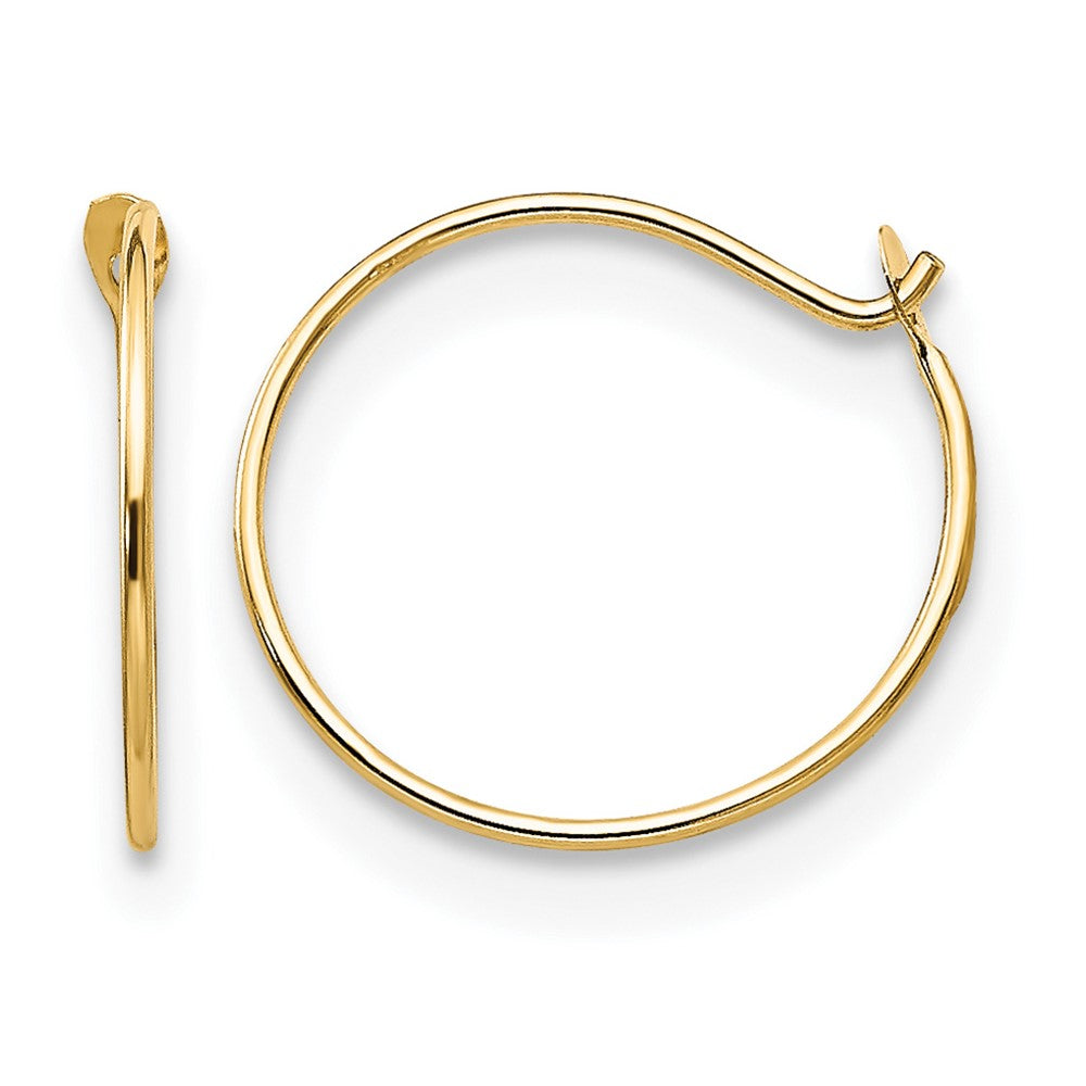 14k Madi K Small 1x9mm Endless Hoop Earrings, 9 x 9 mm