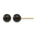 14k Madi K 6.00mm Onyx Bead Earrings, 6 x 6 mm