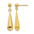 14k Madi K Teardrop Dangle Post Earrings, 22 x 4 mm