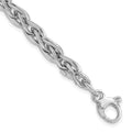 14k White Gold Polished Bracelet, 7.5 x 6 mm