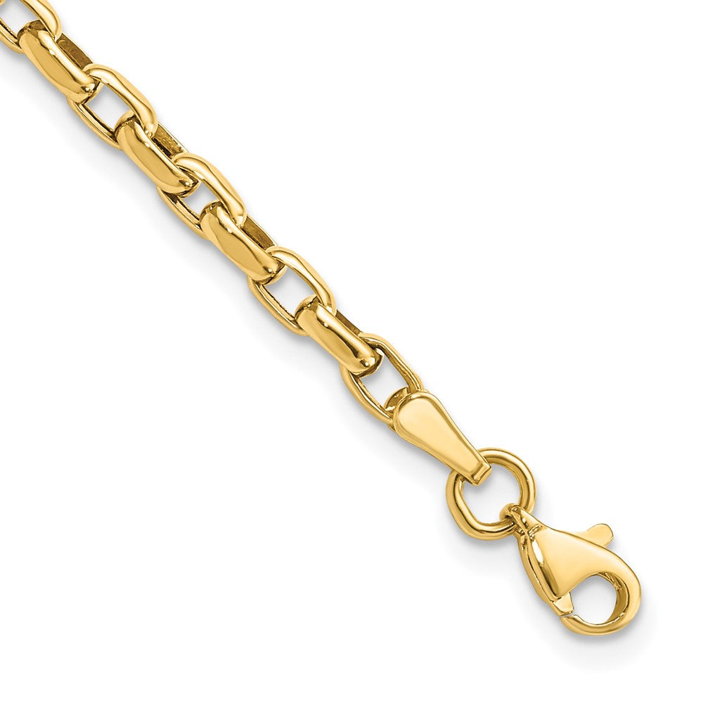 14k Polished 2mm Fancy Cable Link 7.25 inch Bracelet, 7.25 x 2 mm