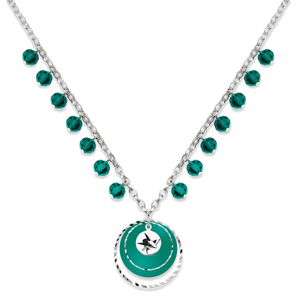 SAN JOSE SHARKS GAME DAY NECKLACE, Size 21