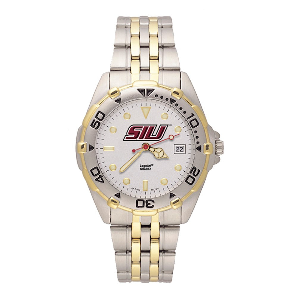 SOUTHERN ILLINOIS UNIV MAN'S ALL-STAR BRACELET WATCH