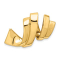 14k Polished Spiral Slide Fits up to 8mm Regular/10mm Fancy or Reversible Omega, 20 x 31 mm