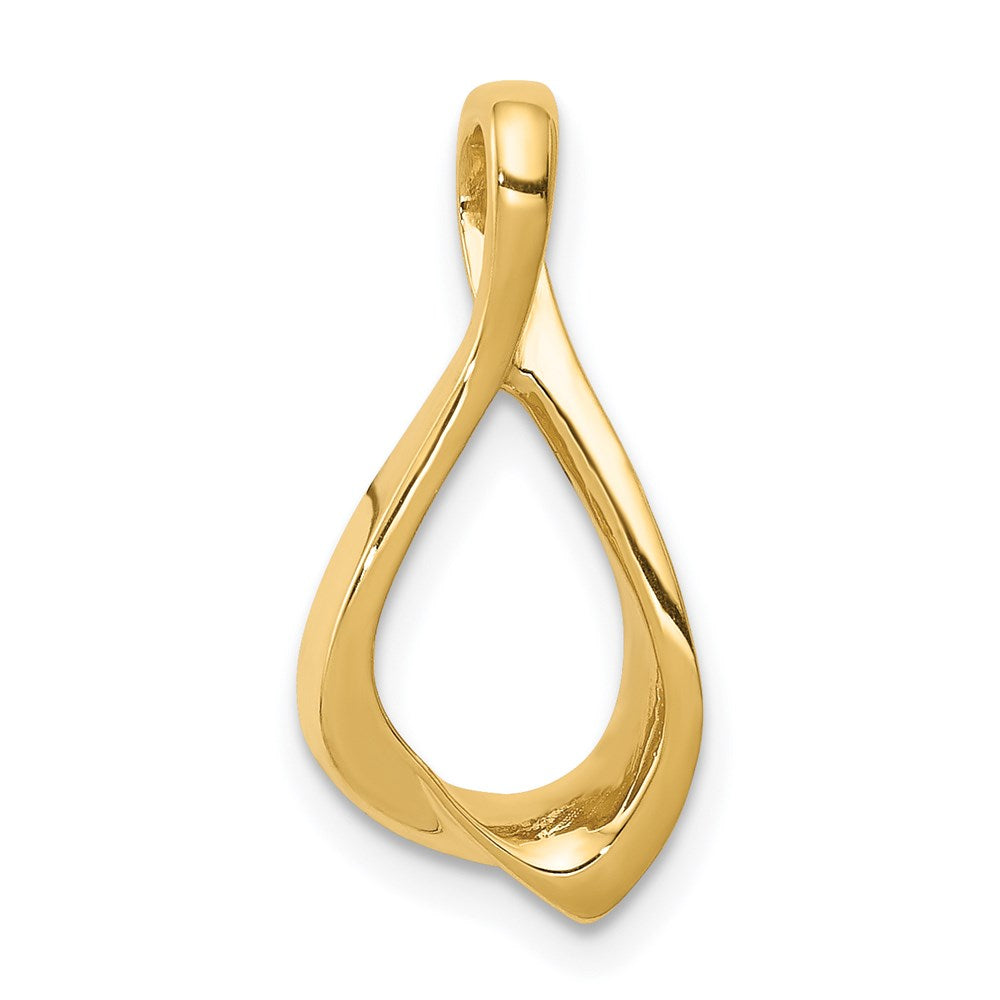 14k Polished Chain Slide, 21 x 9 mm